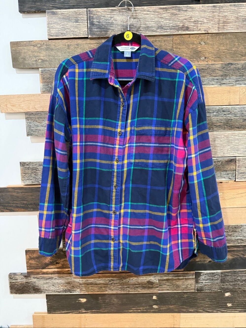 Old Navy button front shirt top blouse sz L